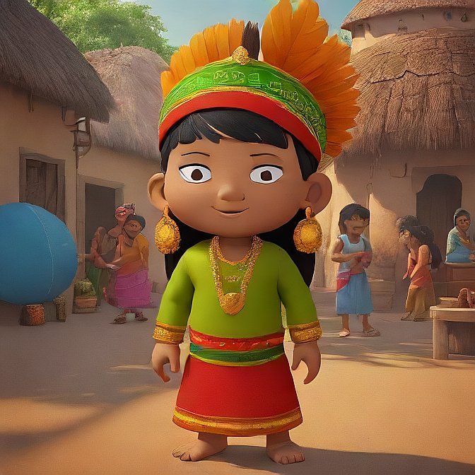 3D cartoon character art